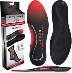 Physix Gear Sport Orthotic Inserts with Arch Support: